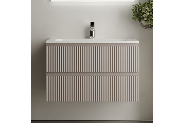 Тумба с раковиной Sancos Snob R 80 см, doha soft