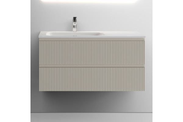Тумба с раковиной Sancos Snob T 100 см, L, beige soft