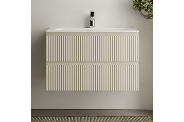 Тумба с раковиной Sancos Snob R 80 см, beige soft