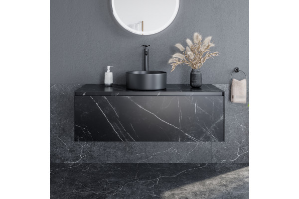 Тумба с раковиной Sancos Stone 120 Nero Marquina