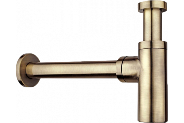 Сифон для раковины SantiLine SL-117, бронза