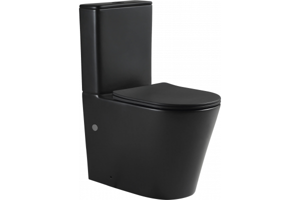 Унитаз-компакт SantiLine SL-5026MB безободковый, с микролифтом, система смыва Tornado