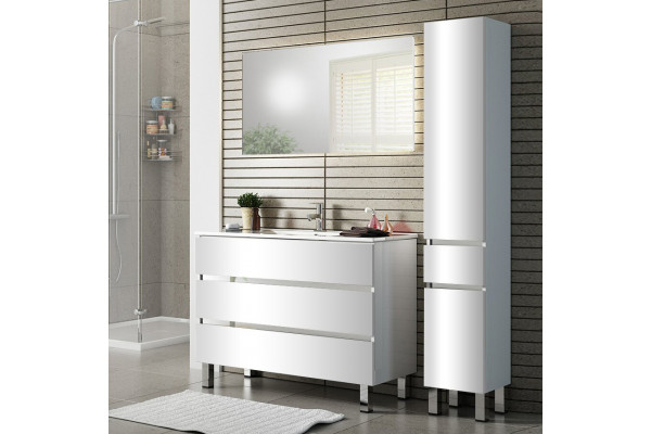Мебель для ванной Sanvit Кубэ -3 100 белый глянец