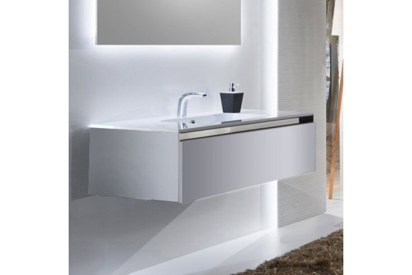 Тумба с раковиной Sanvit Кубэ -1 120 белый глянец