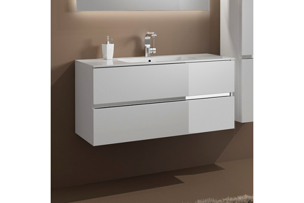 Тумба с раковиной Sanvit Кубэ -2 75 белый глянец