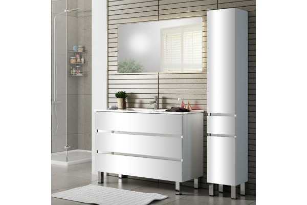 Мебель для ванной Sanvit Кубэ -3 120 белый глянец