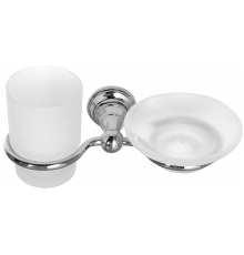 Стакан Sapho Diamond 1317-04 с мыльницей, хром