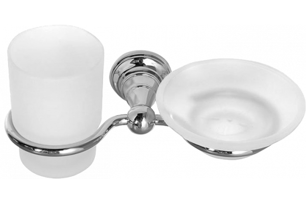 Стакан Sapho Diamond 1317-04 с мыльницей, хром