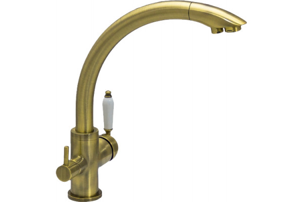 Смеситель для кухни Seaman Barcelone SSL-5382 antique gold