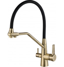 Смеситель для кухни Steel Hammer SH 903-6 Bronze с гибким изливом
