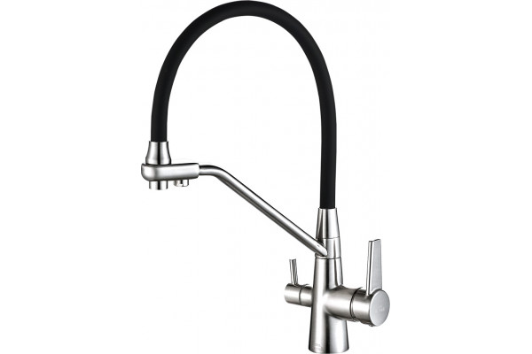 Смеситель для кухни Steel Hammer SH 903-6 Cr с гибким изливом