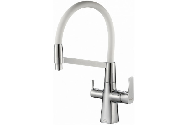 Смеситель для кухни Steel Hammer SH 818-8 CR с гибким изливом