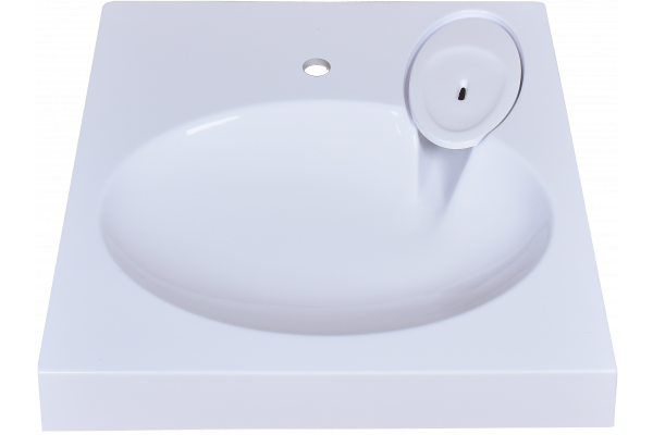 Раковина Stella Polar Миро 60, белая, с кронштейнами