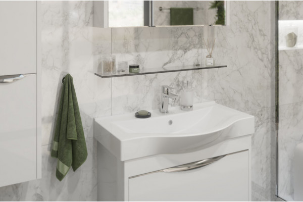 Полка STWORKI Glass Shelf 80 полкодержатели хром