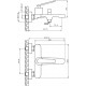Смеситель для ванны с душем STWORKI Молде ML-03cr