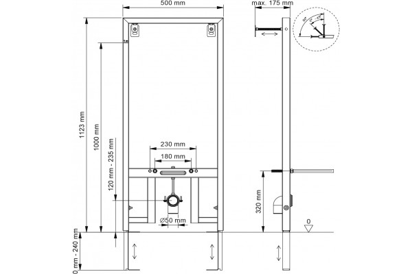 Комплект Биде подвесное STWORKI Ноттвиль K3106-2605 + Инсталляция Berges Novum