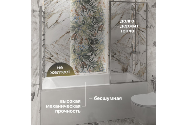 Ванна из искусственного камня STWORKI Ольборг 180x70 см, с ножками