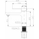 Смеситель для раковины STWORKI Муле WFD11001
