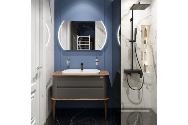 Мебель для ванной STWORKI Pier, 102 anthracite