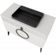Тумба с раковиной STWORKI Valisso 105, white, черные ручки