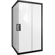 Душевой уголок STWORKI Дублин 110x110 см профиль черный матовый