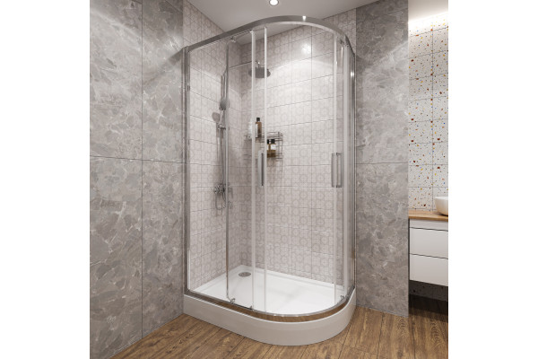 Поддон для душа STWORKI Хельсинки 120x80 L, с сифоном