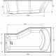 Акриловая ванна STWORKI Кронборг L 150x75 см, с ножками