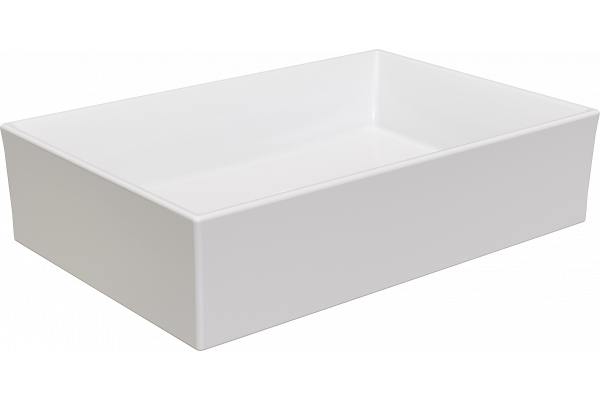 Тумба с раковиной STWORKI Берген 100 белая, со светлой столешницей, раковина Bocchi Vessel 1172-061-0125
