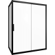 Душевой уголок STWORKI Эстерсунд 160x80 см профиль черный матовый