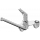 Универсальный смеситель STWORKI Дублин HFDB95000 хром, однорычажный, с длинным изливом, настенный, латунь