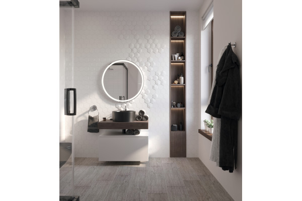 Столешница STWORKI Ольборг 80 дуб карпентер, без отверстий, с тумбой 80