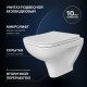 Комплект Унитаз подвесной DIWO Сочи 7508N003-0079 безободковая + Крышка Yakut 0344 с микролифтом + Инсталляция STWORKI + Кнопка Хельсинки 500474 золотая матовая