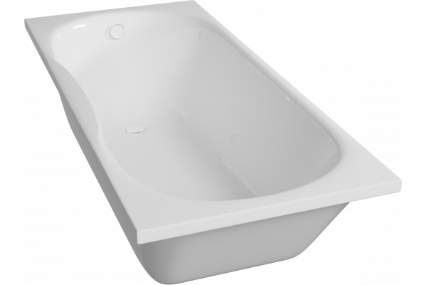 Комплект Акриловая ванна STWORKI Хальмстад SW1017075026 без опоры 170x75 см + Ножки + Гарнитур Вестфолл WH627-C хром