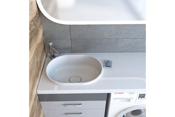Раковина STWORKI Bruks RBS120L на стиральную машину