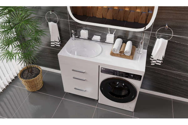 Раковина STWORKI Bruks RBS120L на стиральную машину