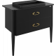 Тумба с раковиной STWORKI Luna 100 black matt