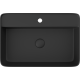 Тумба с раковиной STWORKI Luna 100 black matt