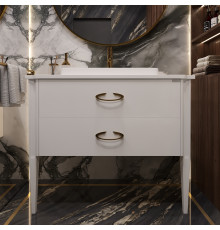 Тумба с раковиной STWORKI Luna 100 white