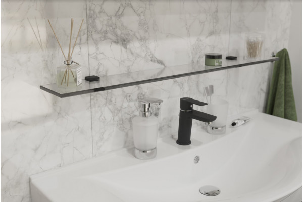 Полка STWORKI Glass Shelf 90 полкодержатели черные