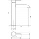 Смеситель для раковины STWORKI Стокгольм HFSG02230 черный