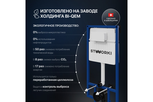Система инсталляции для унитазов STWORKI 510162