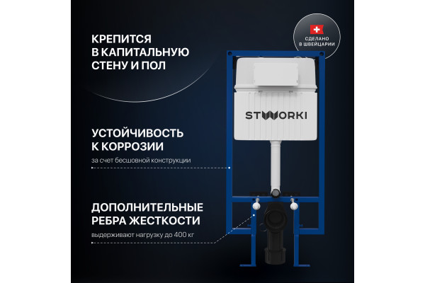 Система инсталляции для унитазов STWORKI 510162