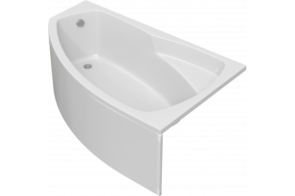 Акриловая ванна STWORKI Монтре R 170x105 см, угловая, с каркасом, асимметричная