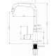 Смеситель для кухни STWORKI WFD04005GA