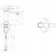 Смеситель для раковины STWORKI Кронборг HDA4691M1