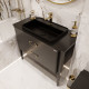 Мебель для ванной STWORKI Luna 100 black matt