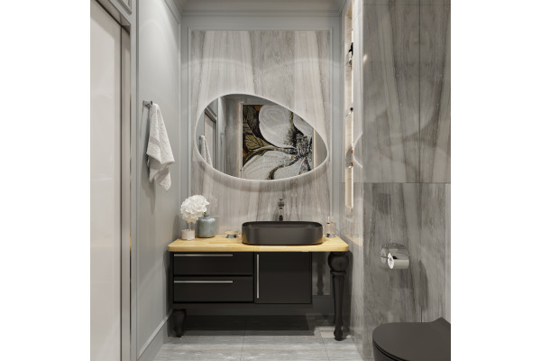 Мебель для ванной STWORKI Prestige, 140 black matt