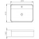 Мебель для ванной STWORKI Valisso 105, white, черные ручки