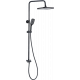 Душевая стойка STWORKI Готланд WH625-MB черная матовая