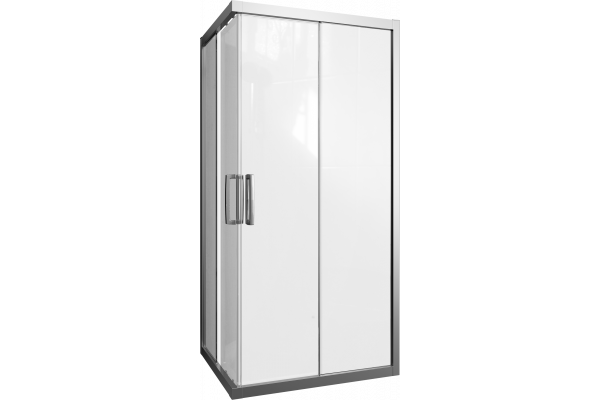 Душевой уголок STWORKI Карлстад 100x80 см профиль хром матовый, прозрачное стекло, прямоугольный
